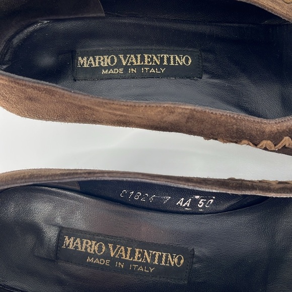 Mario Valentino vintage suede heels women’s 7 - Picture 5 of 12
